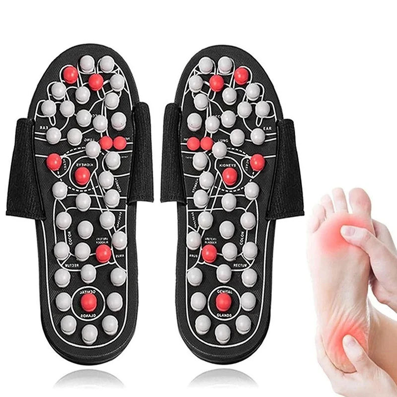 Spin Acupoint Massage Slippers Sandal For Men Women Feet Chinese Acupressure Therapy Medical Shoes