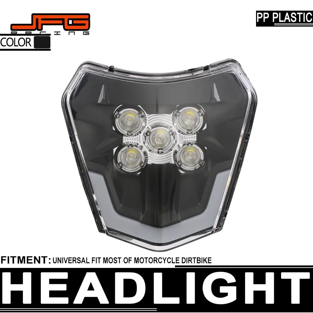 

Universal Head Light Headlamp Motorcycle Waterproof Accessories For Harley Honda Yamaha Kawasaki Suzuki Off-Road Dirt E-Bike