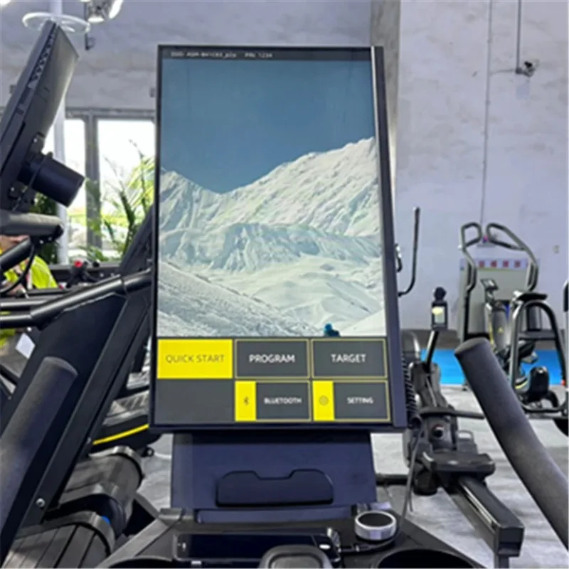 Great Price Professional Mirror Type Elliptical Trainer Fitness Equipment Manual Method YJ Steel Rear Wheel Drive