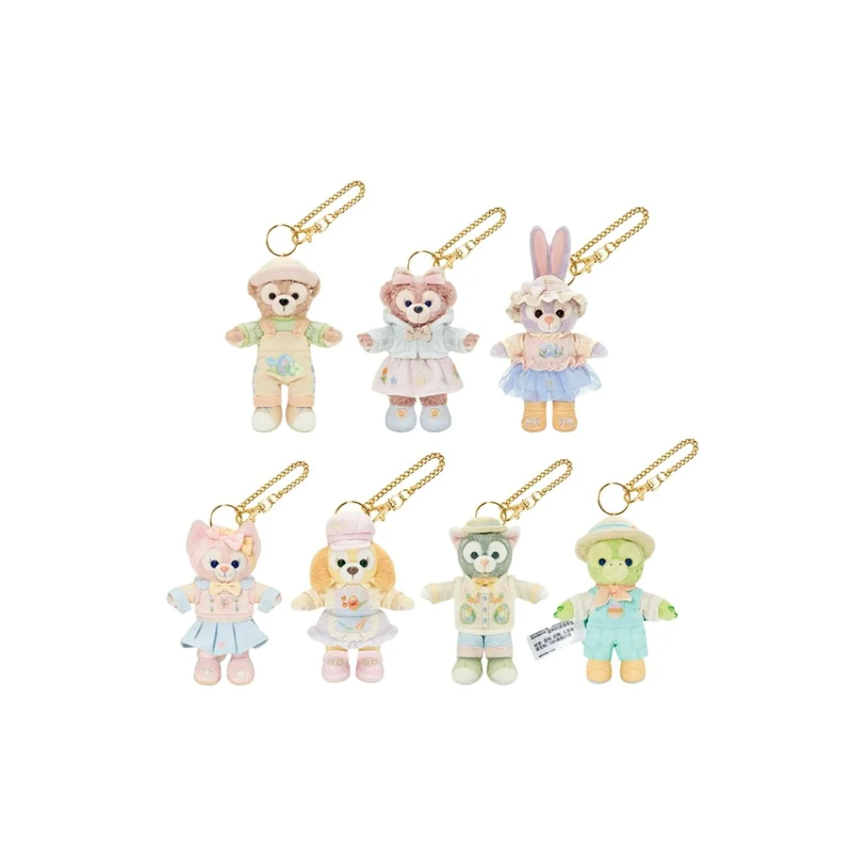 Disney x DISNEYLAND 2025 Spring Duffy And Friends ShellieMay, Stella LinaBell CookieAnn Cute Dolls Plush Charm SHDR20250314Z002