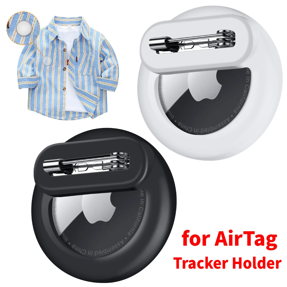 Protective Case for AirTag GPS Tracker Anti-Lost Hidden Case with Safety Pin for Kids Shoe Clothes Backpack for Air Tag Case