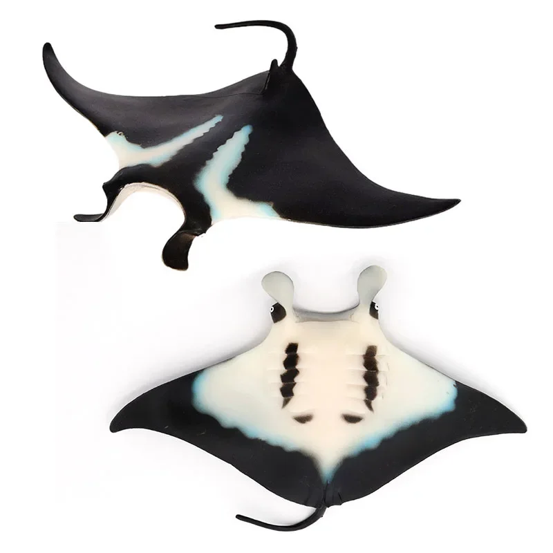 Simulated marine animal toy model rays eagle rays sawrays devil fish manta rays, blue spot tails - children's cognition