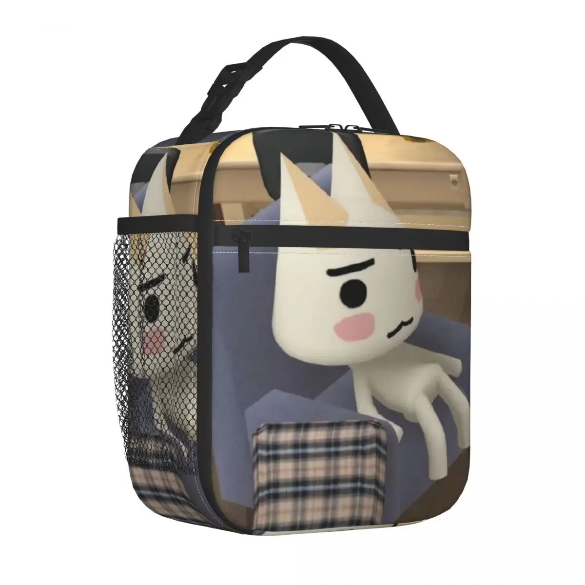 Custom Toro Inoue Cat Cartoon Animation Lunch Bag Women Warm Cooler Insulated Lunch Box for Kids School