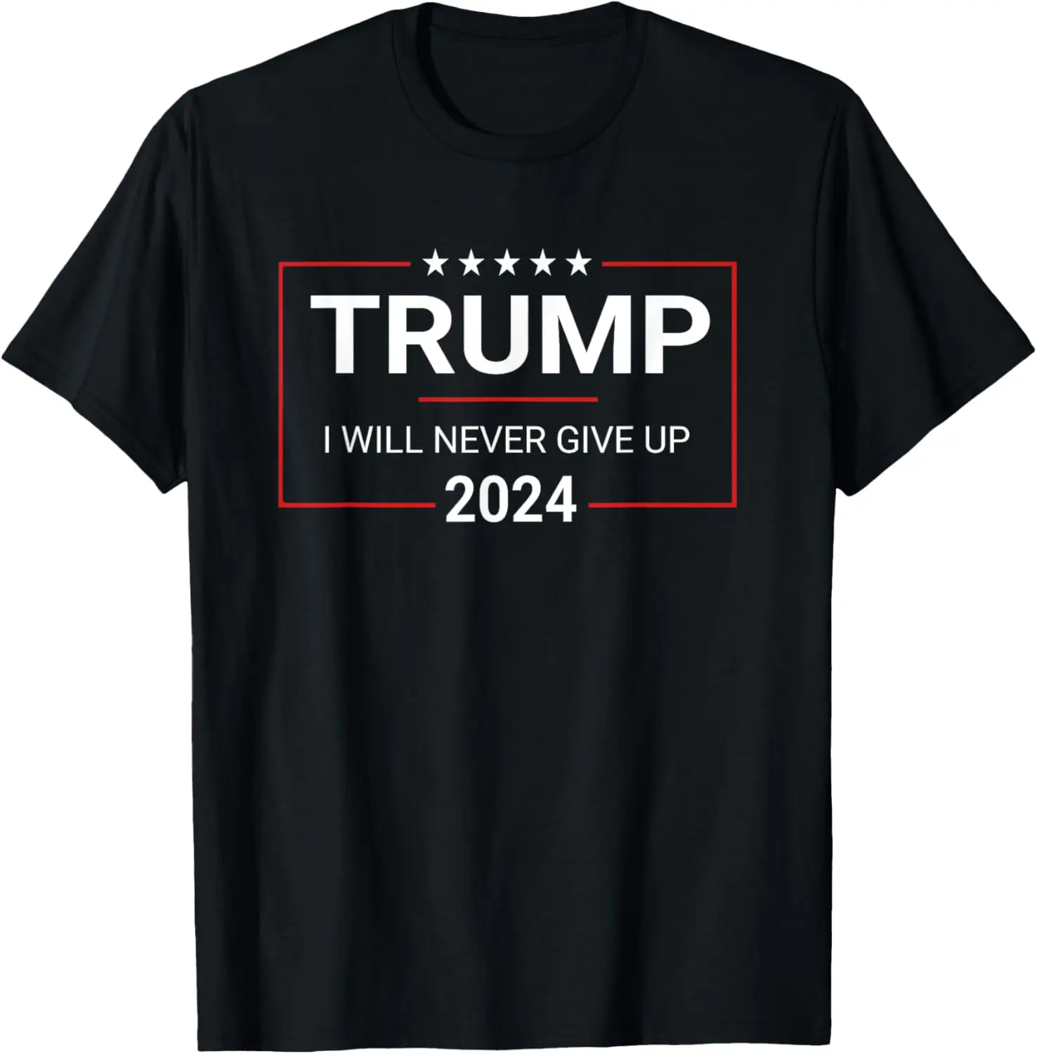 Camiseta Trump 2024 É nunca pareça de luta para salvar a América