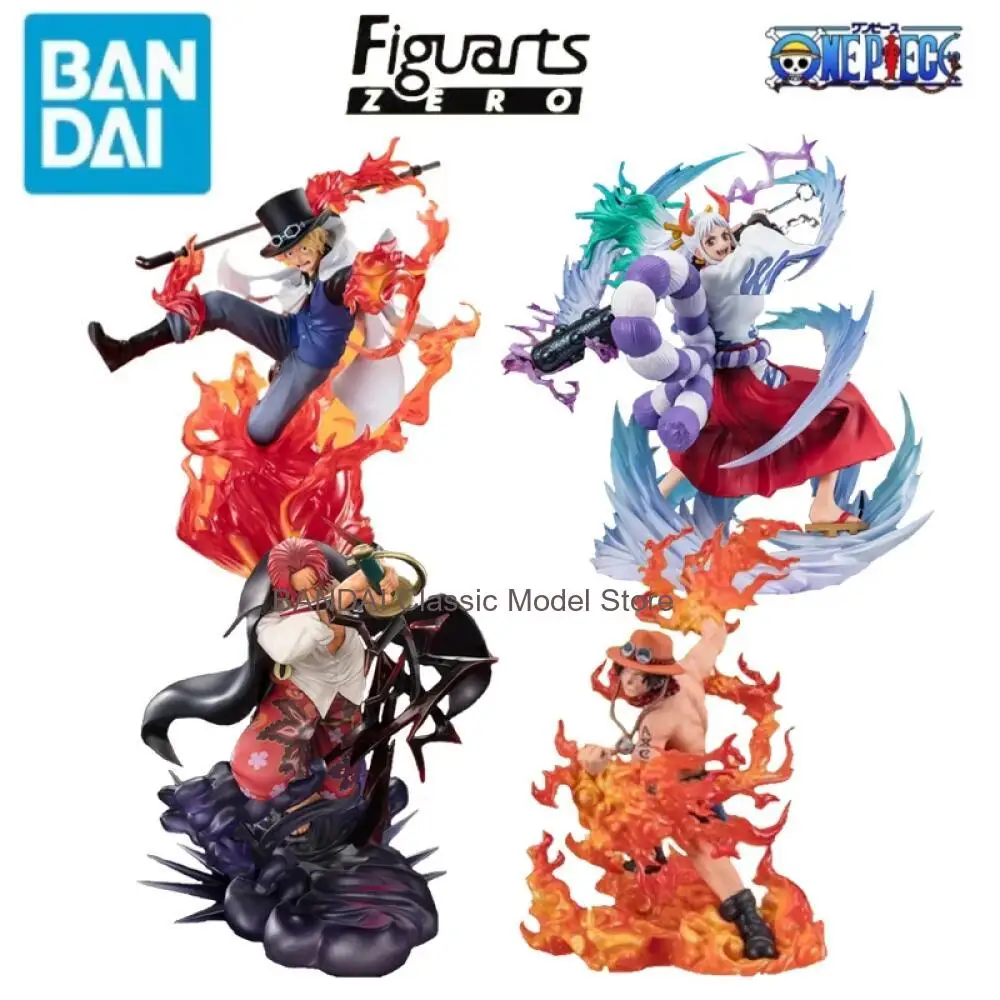 

BANDAI Genuine One Piece FiguartsZERO Sabo Shanks Ace Yamato Anime Action Figures Toys For Boys Girls Gift Collectible Model