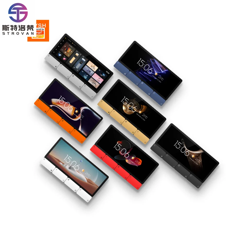 

STLF Tuya Smart Home Zigbee Gateway 6.2 Inch Touch Panel Intelligent Central Control Touch Screen Control Panel