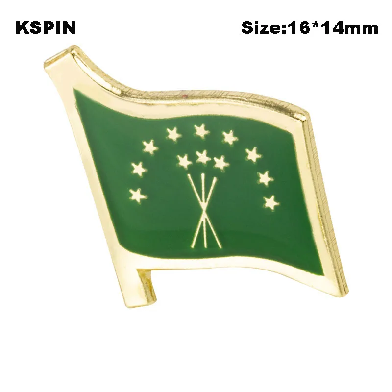 Circassian Flag Badge Flag Laple Pin Badges Flag Brooch