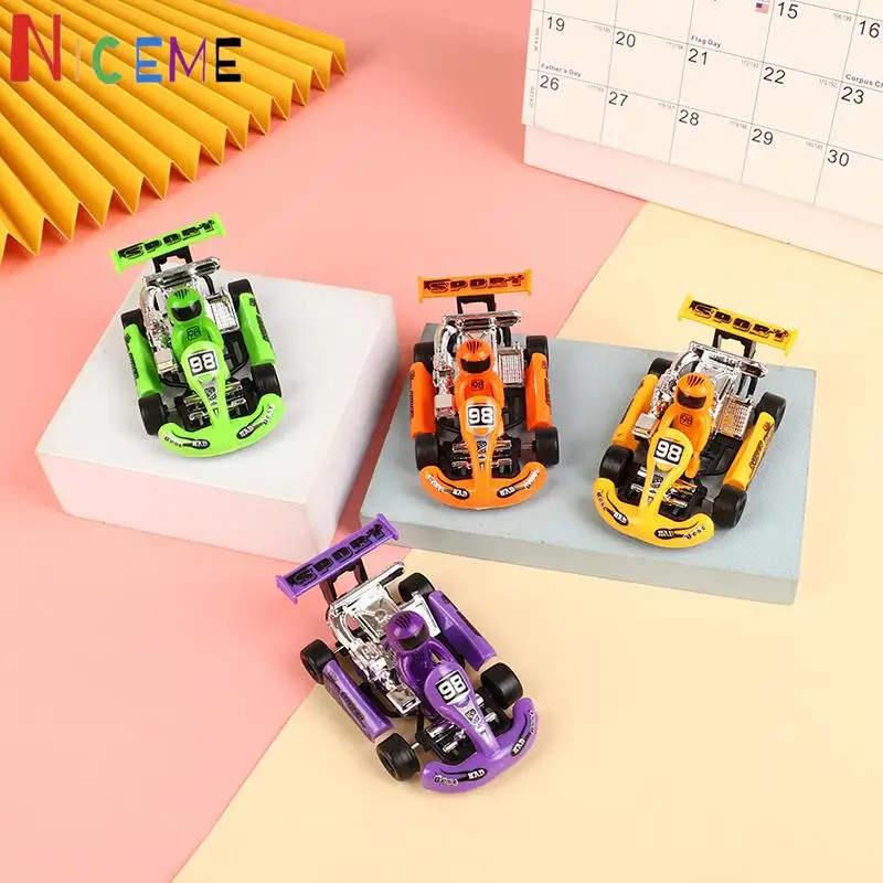 

1PC Kids Pull Back Power Racing Car Power Kart Children's Puzzle Toy Vehicles Car Formula Car Inertia Go-kart