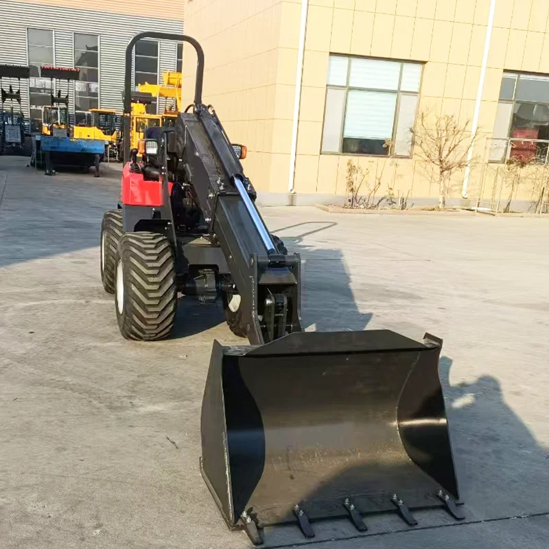 

Customized hot selling sliding loader, wheeled telescopic arm loader, small sliding loader with bucket at the front end