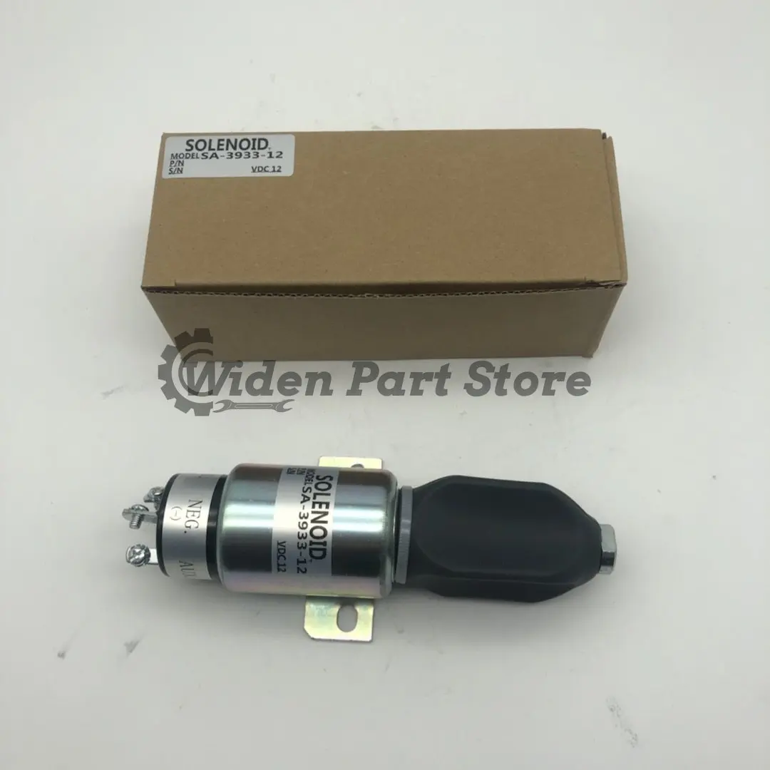 3864274 SA-3766T-12 SA-3933-12 1751-12E7U1B1S5A 1700-2536 12V Fuel Shutoff Solenoid for Cummins Caterpillar Excavator E70B E320