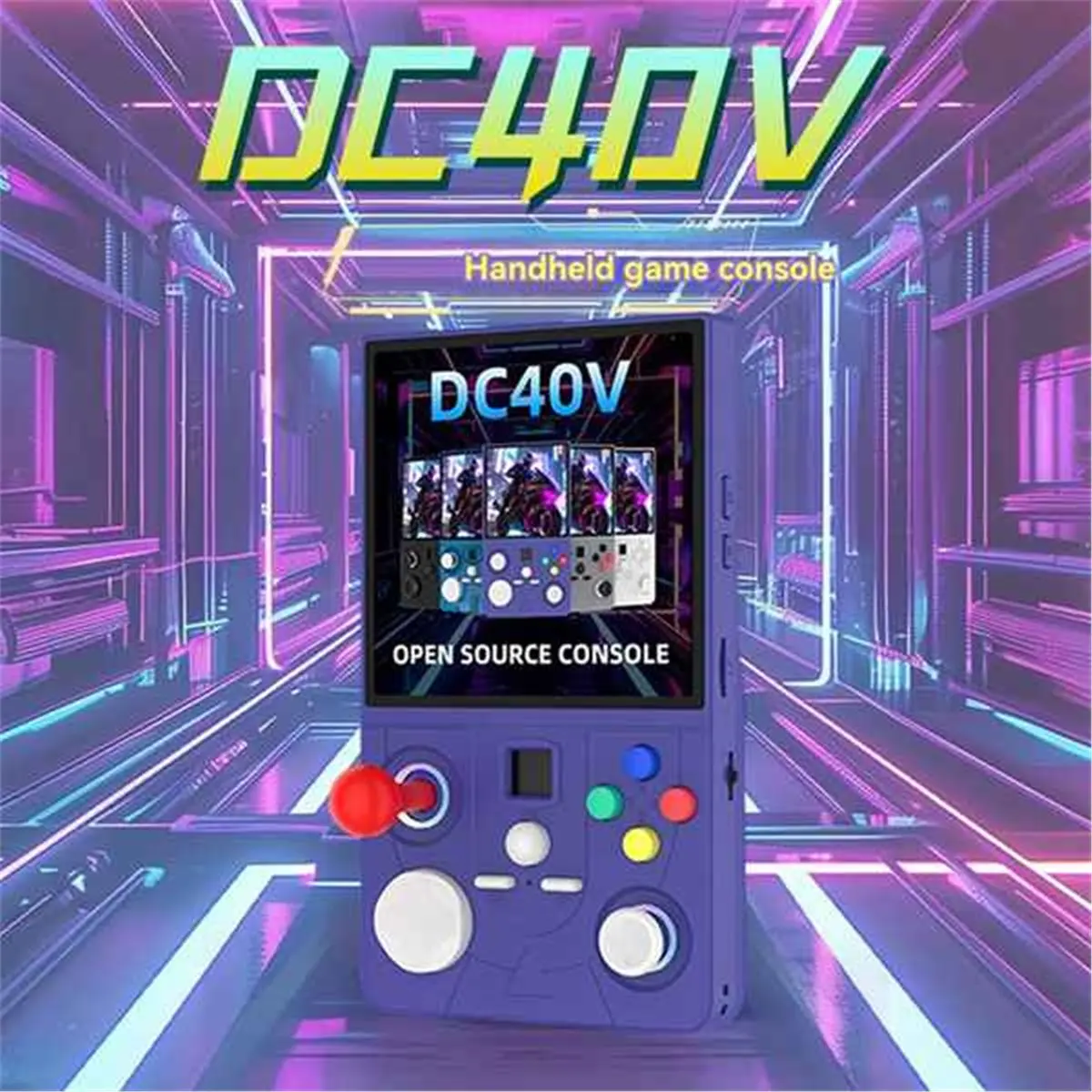 A86G NEW DC40V Retro Handheld Game Console Linux WiFi GamePad RGB Ligh Effect 4.0inch IPS Screen Supports 30+ Emulators B