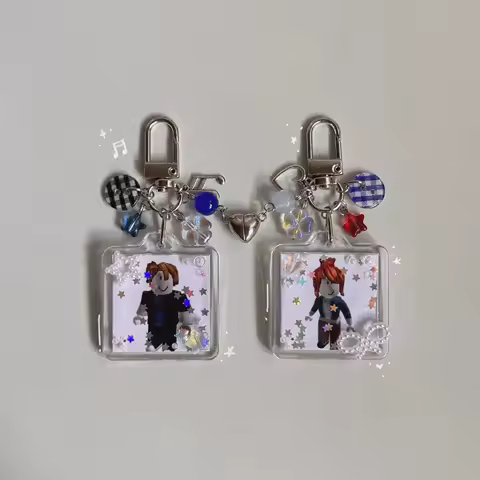 Handmade bead Roblox Keychain