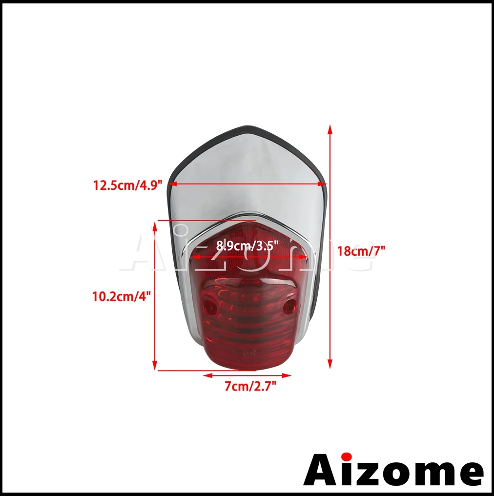 Universal Motorcycle Tail Light For Harley Yamaha Suzuki Honda Shadow Sabre 1100 VT1100C2 VT400 VT750 Taillight Brake Stop Light