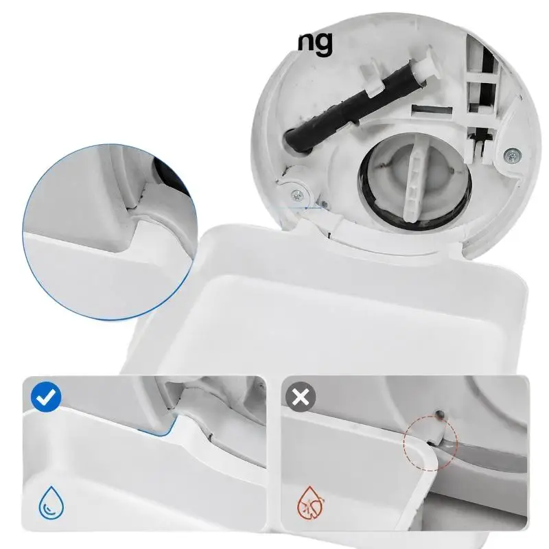 Abwasser-Sammelwanne für Waschmaschinen verhindert Überlauf auf dem Boden des Waschrums, saubere Wassersammelbox für den Waschraum – Detail 6