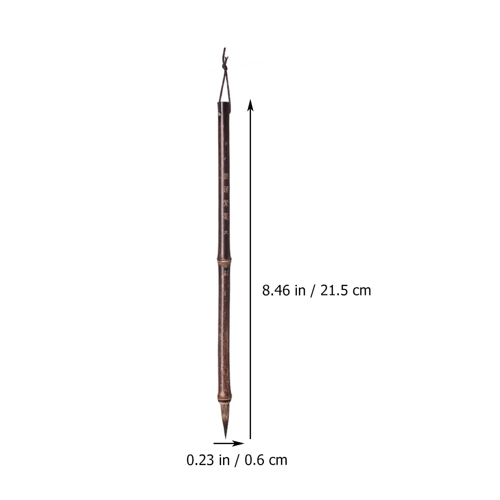 

3 Pcs Bamboo Calligraphy Brush Set Traditional Chinese Ink Painting Pen for Student Writing Art Drawing for Artists
