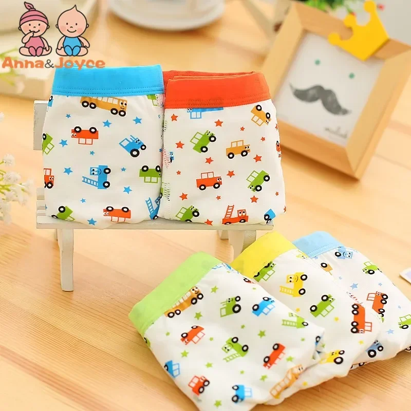 

10pc/Lot Cartoon Colorful Underwear Children 's Panties Boys Cotton Modal Boxer Super Quality 1-12years