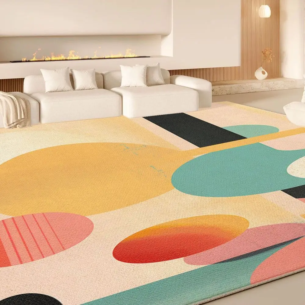

VIKAMA Soft Loop - Pile Material Mat Usable in Living Room and by Bedside, with Fine Touch, Mold - proof and Moisture - proof, E