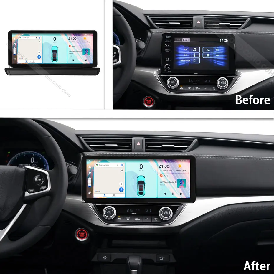 12.3INCH Touchscreen For Honda Envix 2019-2021 Video Play Radio Gps Navigation Android12 8-core 8+256G 1920*720 carplay GPS