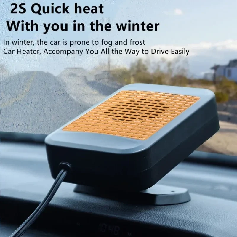 

12V/24V Windshield Defroster Defrost Heating 2-in-1 Cooling Car Seat Heating Fan Electric Autonomous Defogger Anti-fog Heater
