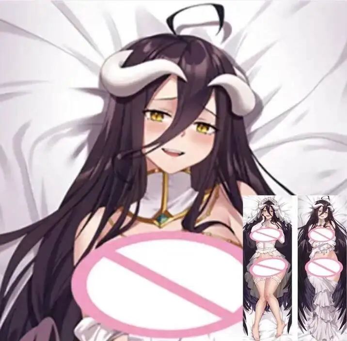 

Dakimakura Futa Albedo аниме наволочка для тела двусторонний принт наволочка в натуральную величину подарки