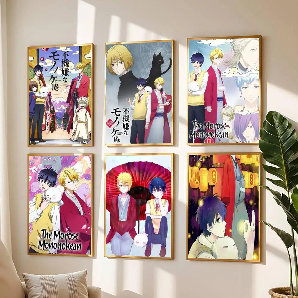 Anime T-The Morose Mononokean-N Poster Moderner Wandaufkleber für Wohnzimmer, Café, Büro, Bar und Schlafzimmer