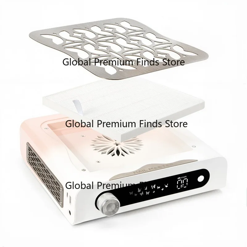 Brushless Rechargeable Nail Dust Collector Factory Super Strong Fan Large Filter Professional Nail Removal and Nail Care Tool