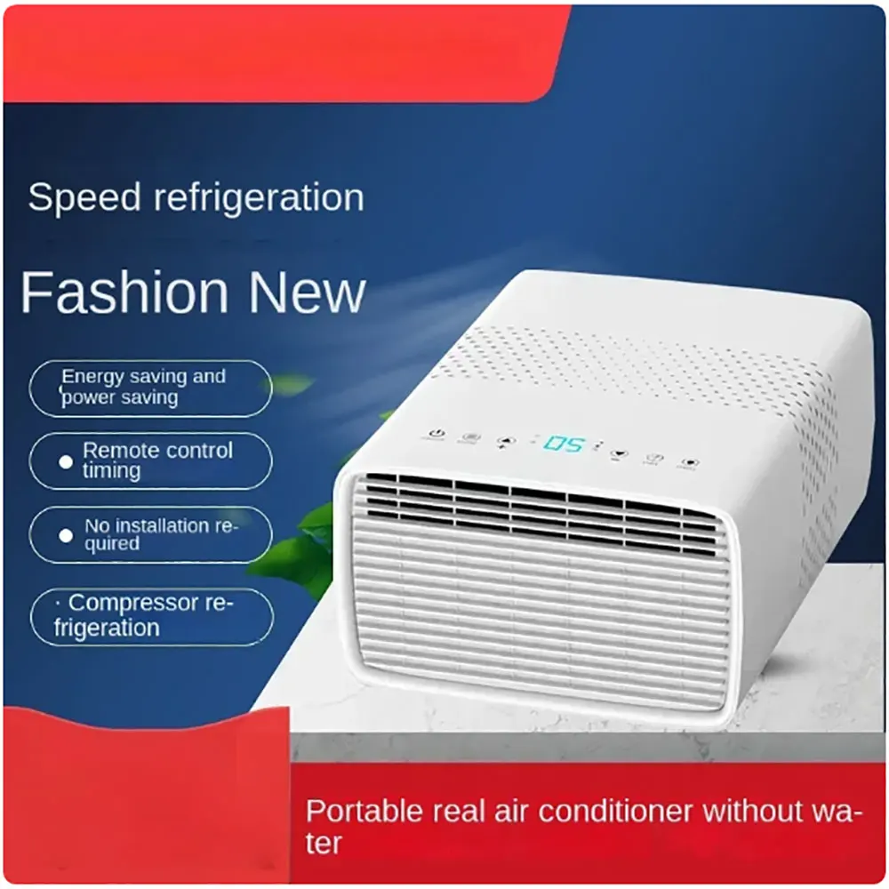 Mini mobile air conditioner drain-free air conditioning compressor cooler portable tent home dormitory small air conditioner