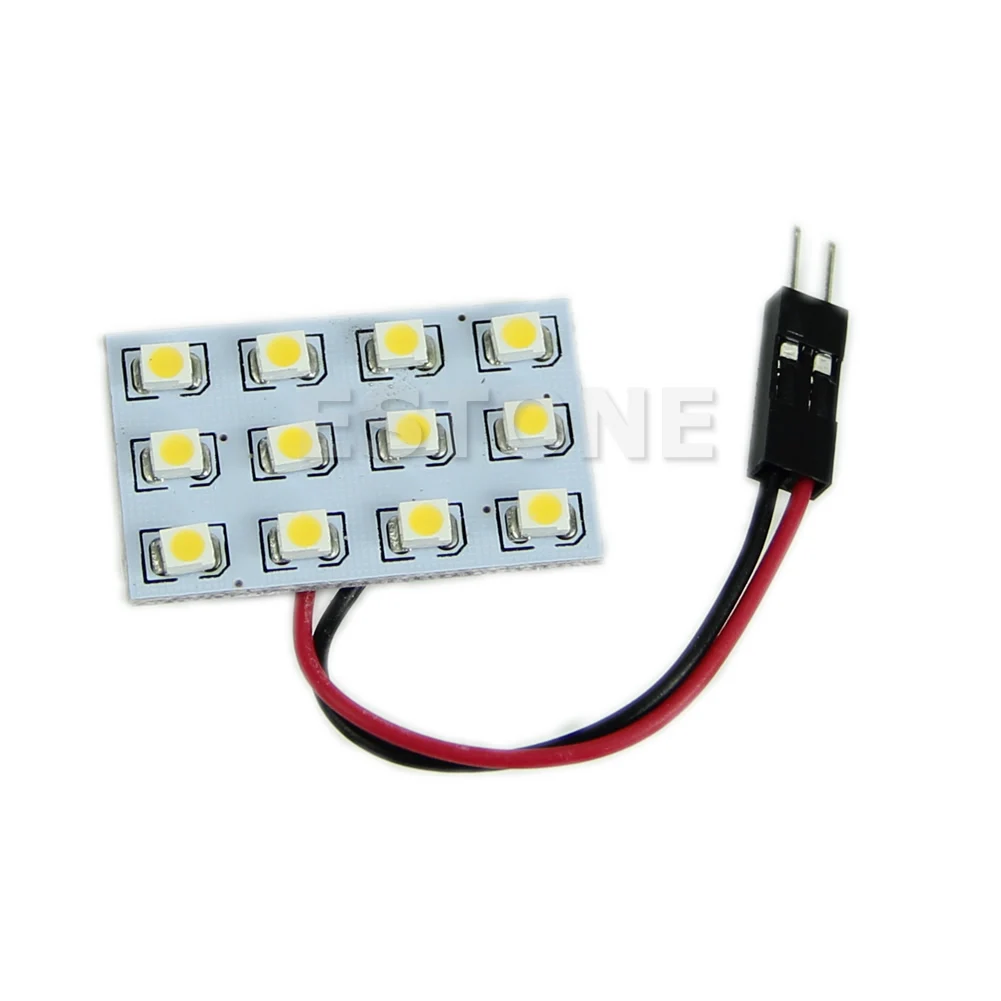 Bombilla LED blanca cálida 3528SMD, lámpara de cuña para paisajismo, barco, RV, remolque, autocaravana, techo, luces interiores, 12 Uds.