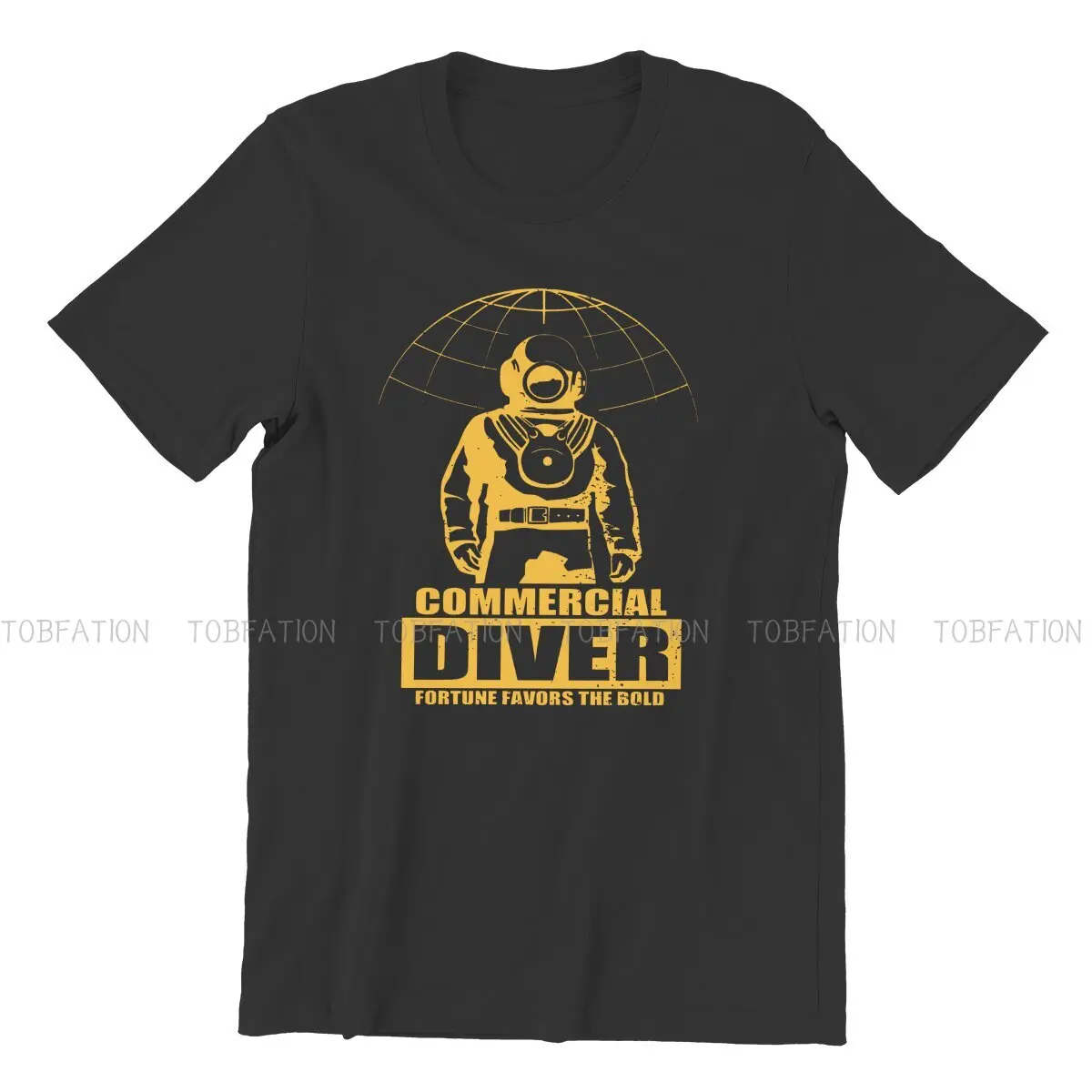 Commercial Diver Yellow Casual TShirt Dive Scuba Diving Printing Streetwear Leisure T Shirt Men Short Sleeve Unique Gift Idea