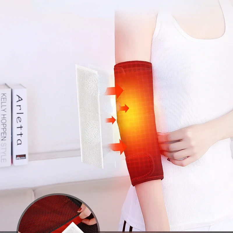 

Electric Moxibustion Elbow Pads: Thermal Massage, Heating Arm Cover for Tennis Elbow and Sports Therapy, Elbow Relief