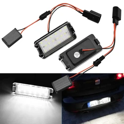 2 Stuks Nummerplaat Lamp Canbus Led Nummer Lampjes Voor Seat Altea Arosa Facelift Cordoba Mk1 6K Mk2 6l Ibiza 6l Leon 1M Toledo 5P