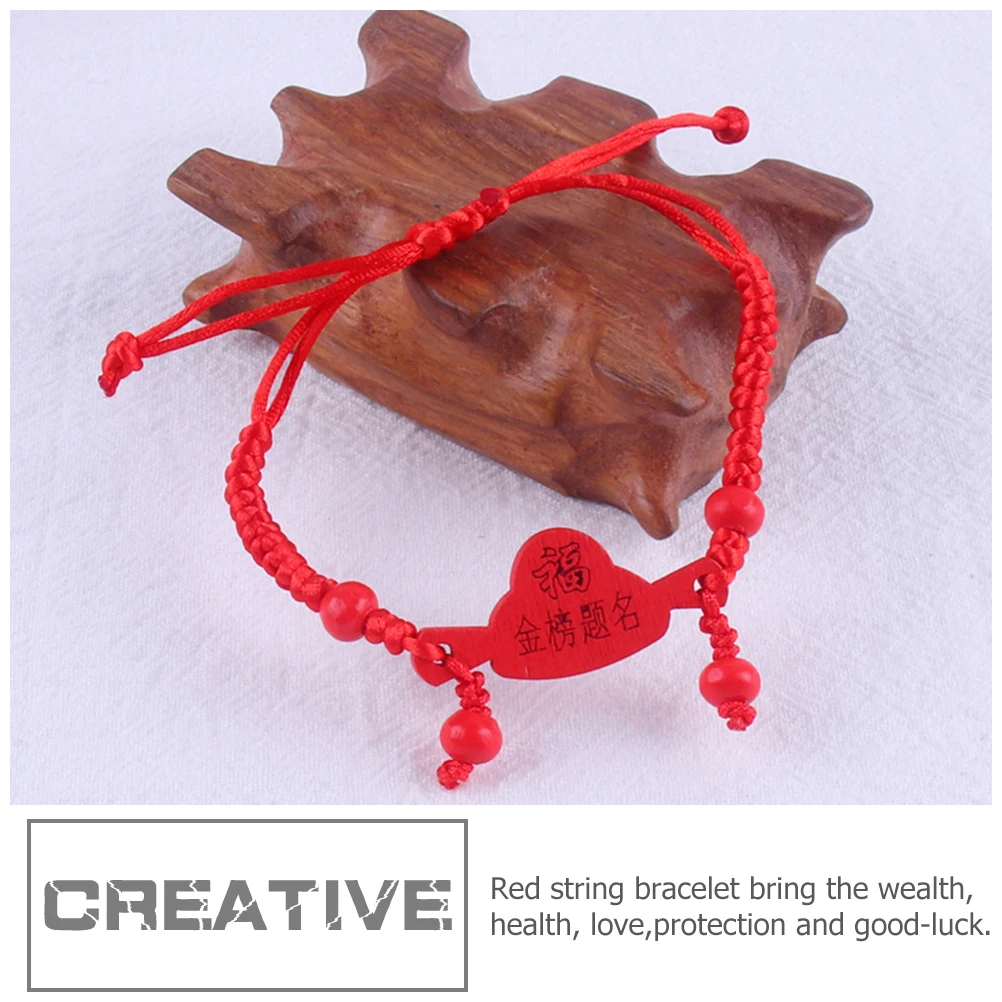 

8pcs Braided Red String Bracelet Red Cord Woven Delicate Friendship Wrist Chain Decorative Bracelets For Luck Protection Health