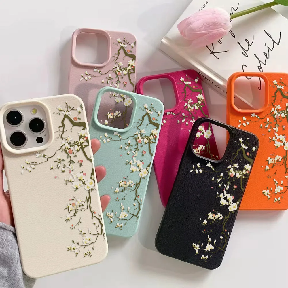 Leather Silicone Fl…