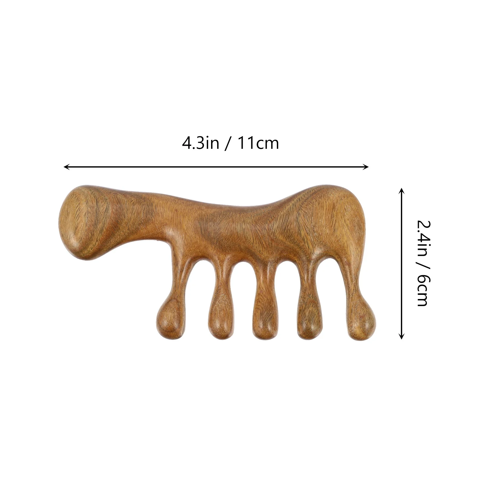 مشط تدليك قناة ميريديان الخشبية، مدلك فروة الرأس متعدد الوظائف، تحسين الدورة الدموية، الاسترخاء، مشط متعدد الوظائف