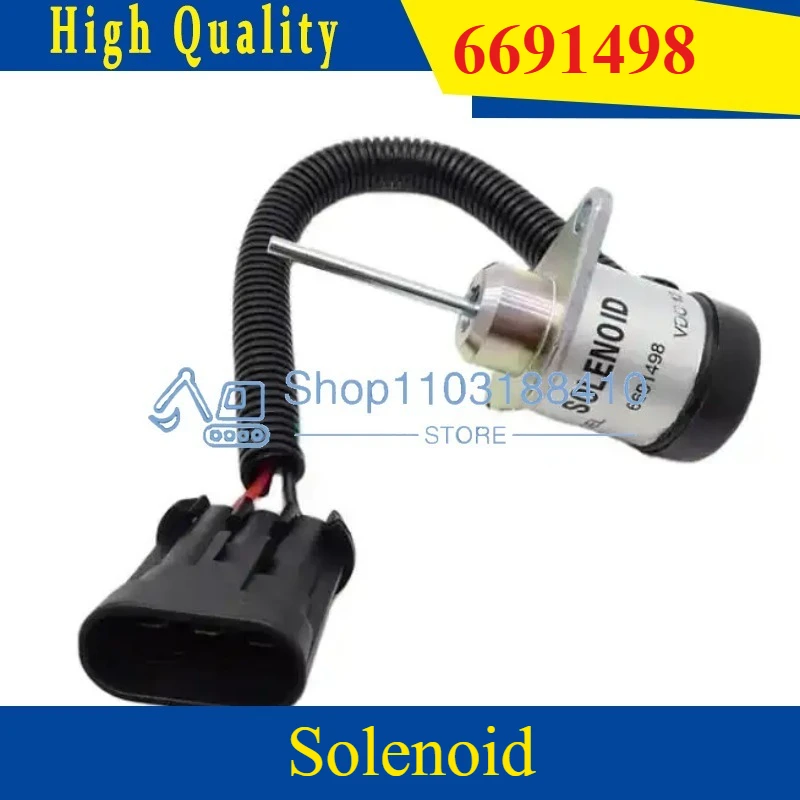 

12 В 1J710-60011 Соленоид отключения топлива 6691498 6691313 7000769 для Bobcat S160 S185 S205 450 1E137-60012 Соленоид остановки