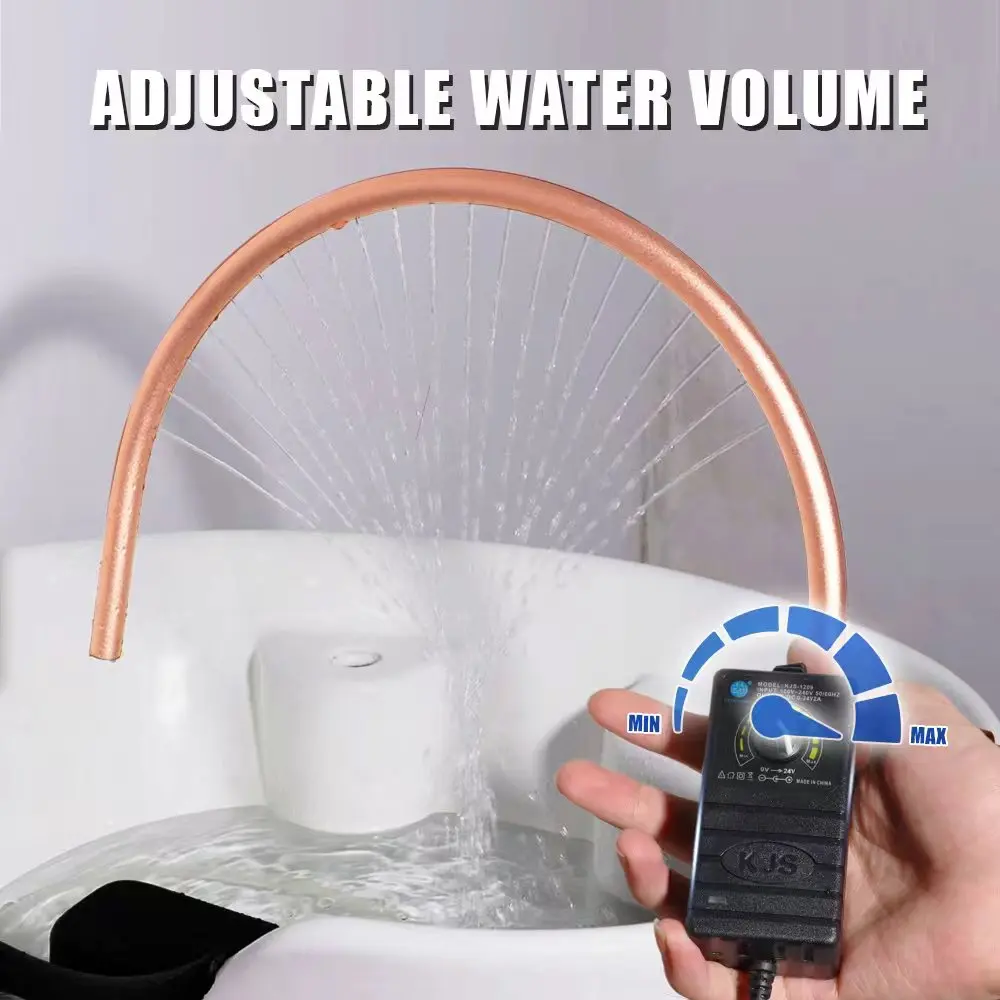 Head Spa Waterfall Outlet with Water Flow Switch, Beauty Salon Water Circulation Device For Hair Washing Shampoo Sink Washbasin