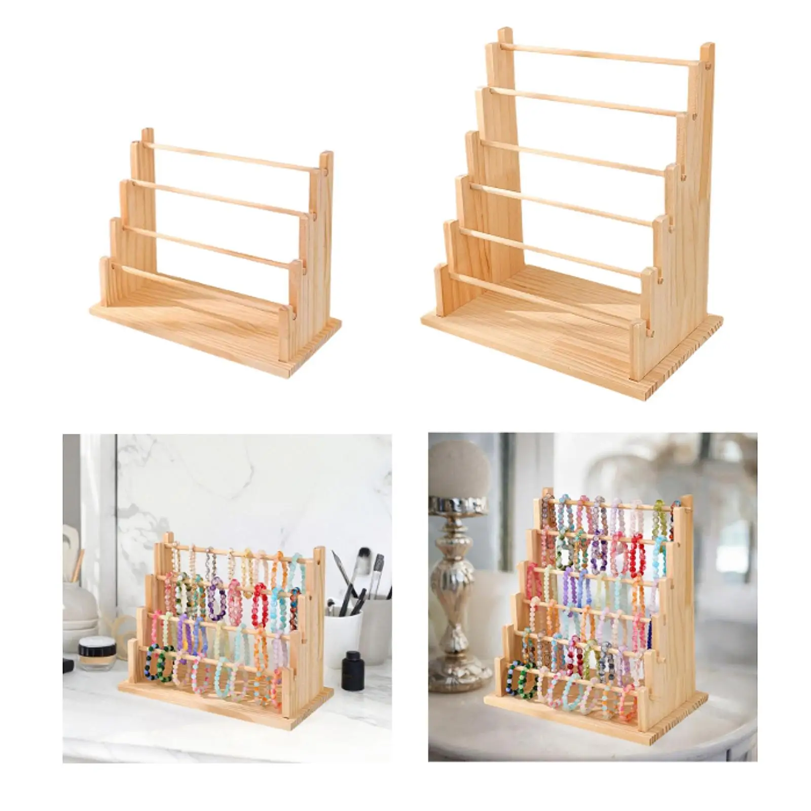 

Jewelry Storage Rack Bracelets Organiser Space Saving Easy Disassembly Jewellery