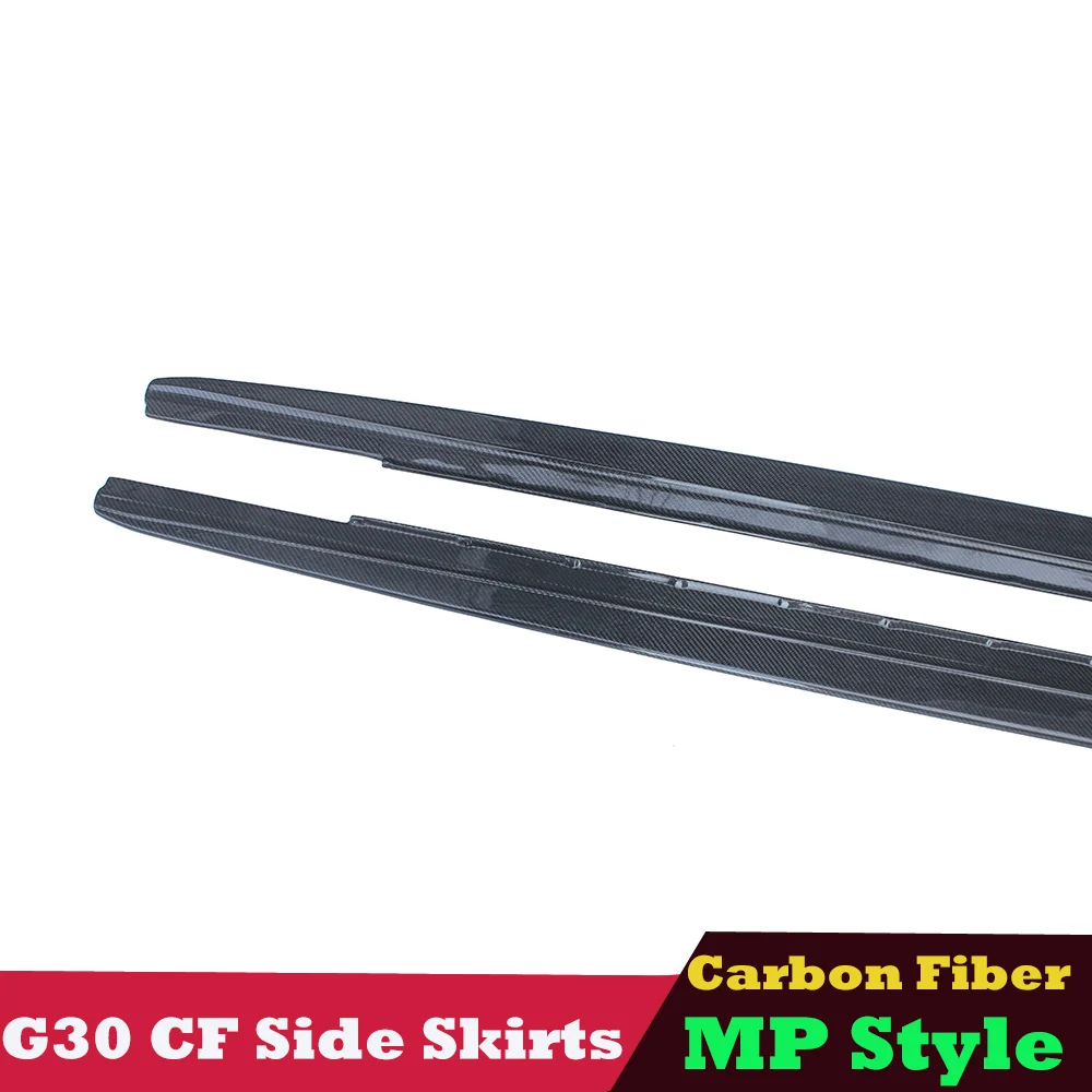 Genuine Carbon Fiber M Performance Style Side Skirts Extensions Bumper for BMW 5 Series G30 M5 F90 2017+