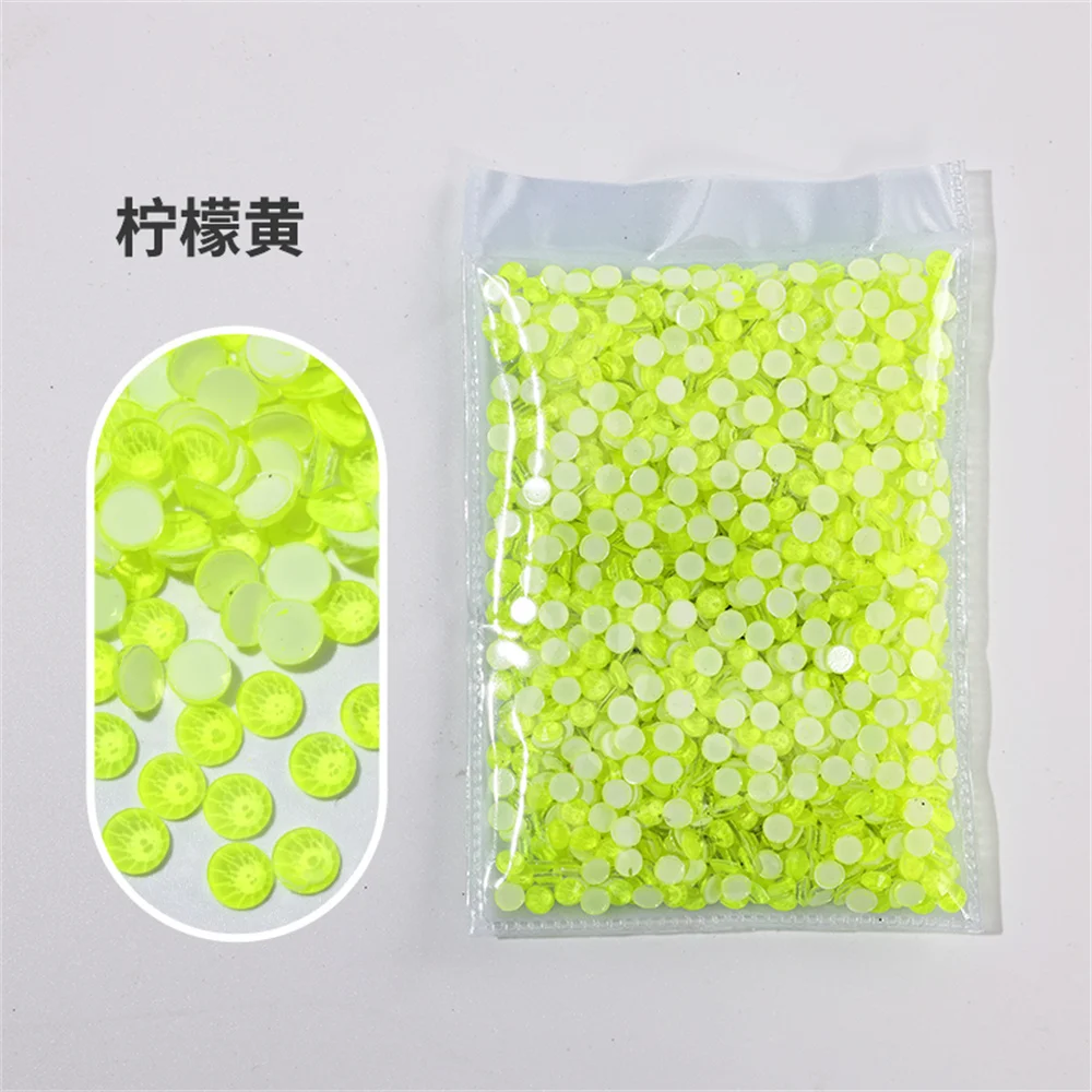 All Color Size Glass Noctilucent Neon s Cтразы Flatback Non Hot Fix Fluorescence Stone Nail Art Decorations