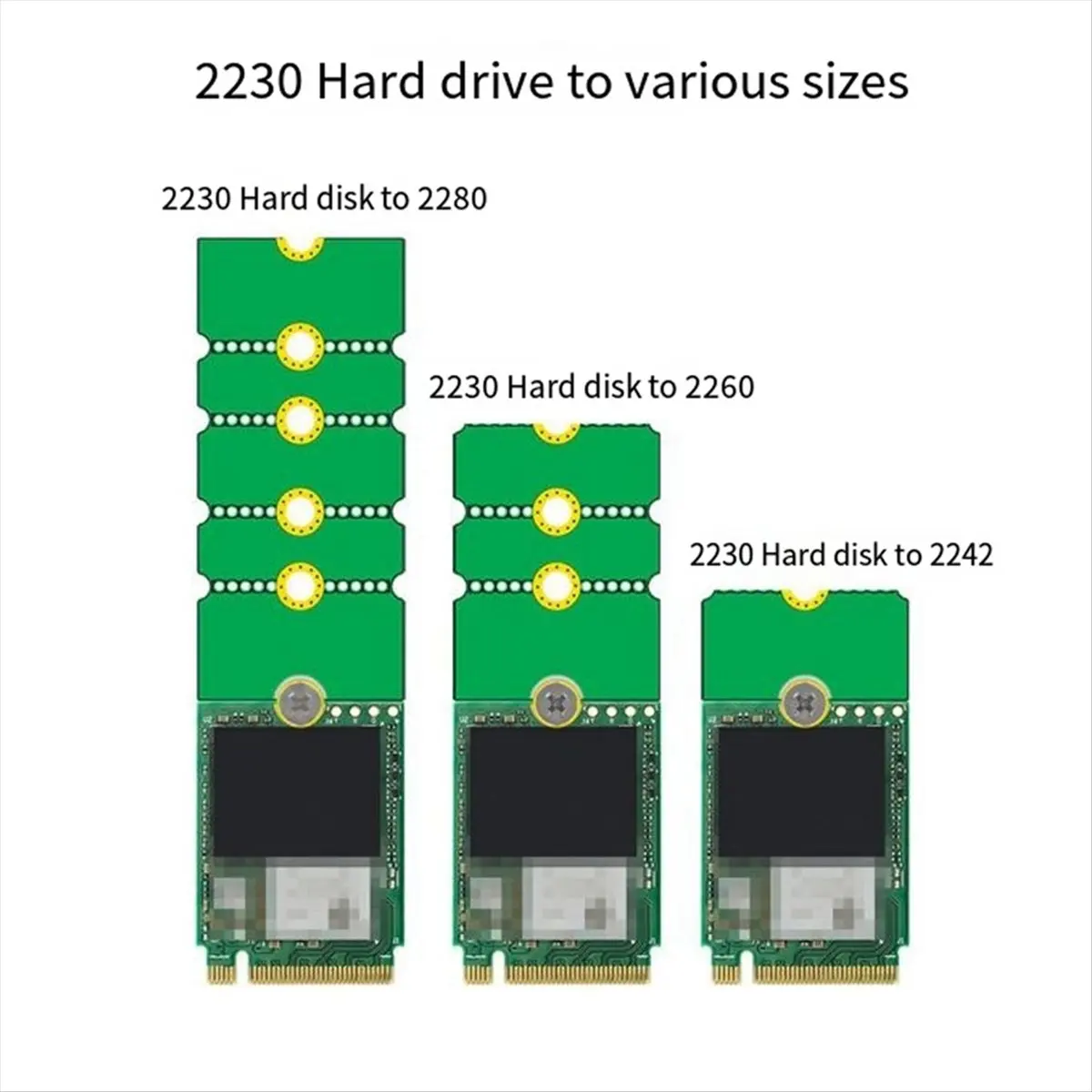 ABGN M.2 SSD Adapter Board Extension Board M.2 NGFF SSD Extension Rack Universal M2 Extension Board for Most Hard Drives A