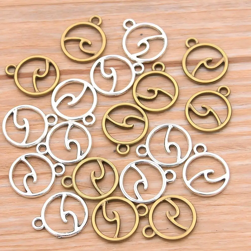 

30PCS 11 * 14mm DIY Jewelry Accessories Round Hollow Lightning Pendant Necklace Bracelet Accessories