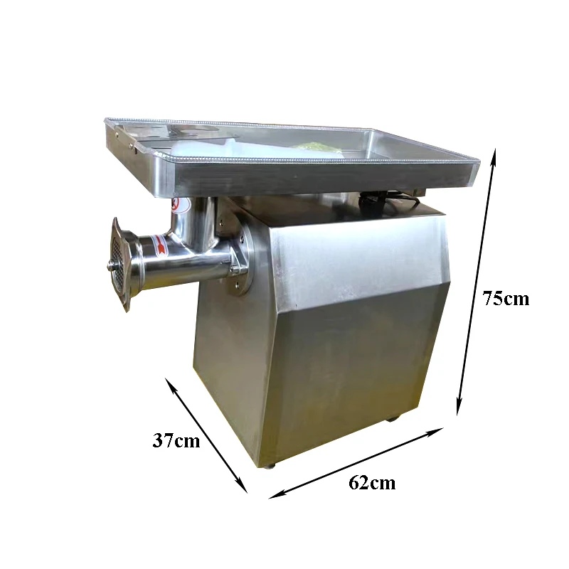 Meat Grinder Commercial 1500W 320Kg Per Hours Stuffing Sausage Maker Stainless Steel Fatty Chicken Mincer Equipment