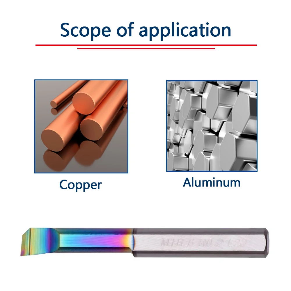 HRC65 MTR MPR MIR 3 4 5 6 Small Bore Boring Tool Inner Hole/thread/contour Machining Carbide Turning Boring Cutter For Alumunum