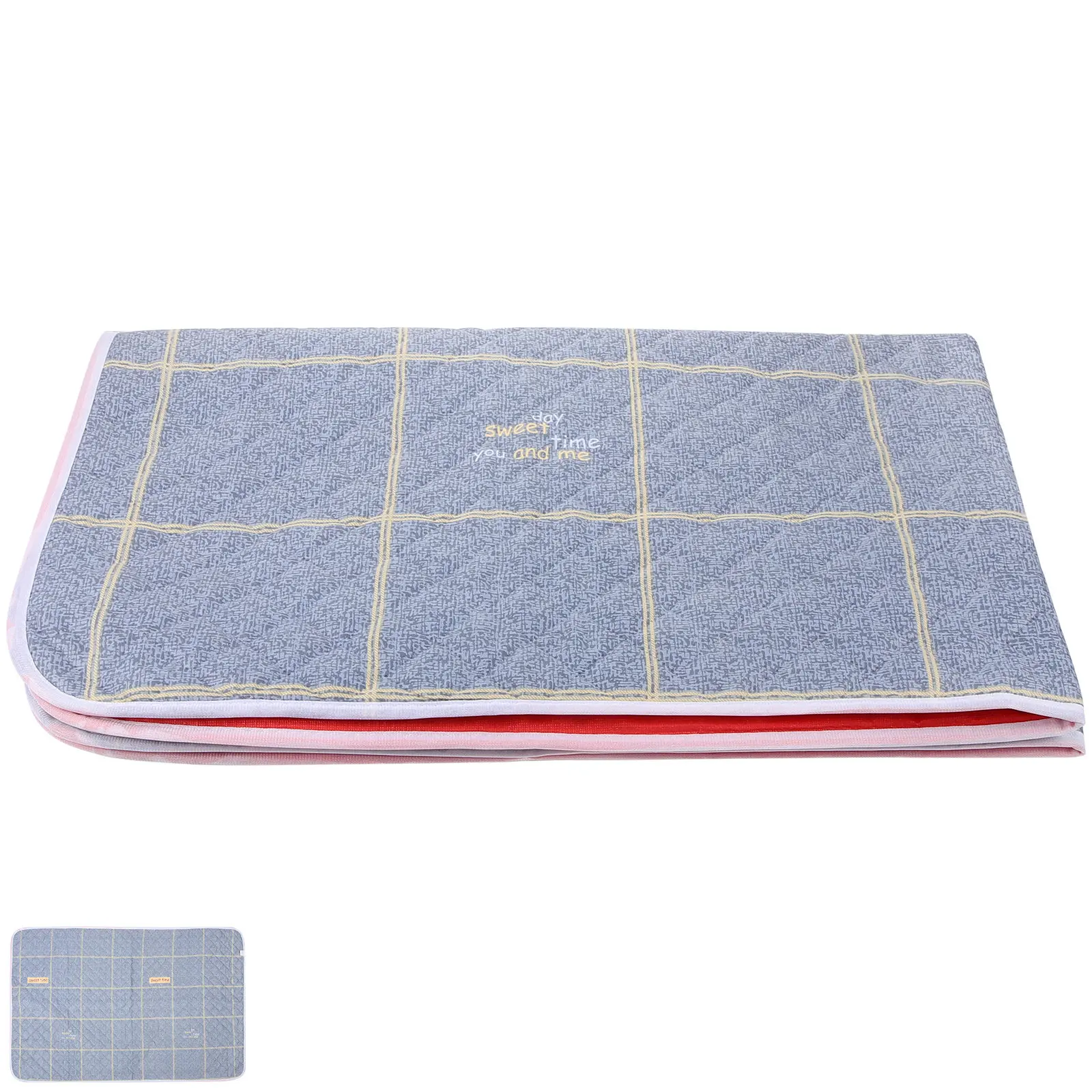 Washable Waterproof Bed Pad Soft Cotton Incontinence Diaper Pad Reusable Breathable Comfortable Adult Bed Wetting Protection
