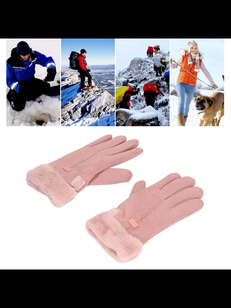 AliExpress NONE Electric Heating Gloves Full Finger USB Heated Gloves Women Winter Warm Heated Gloves for Outdoor Cycling Skiing