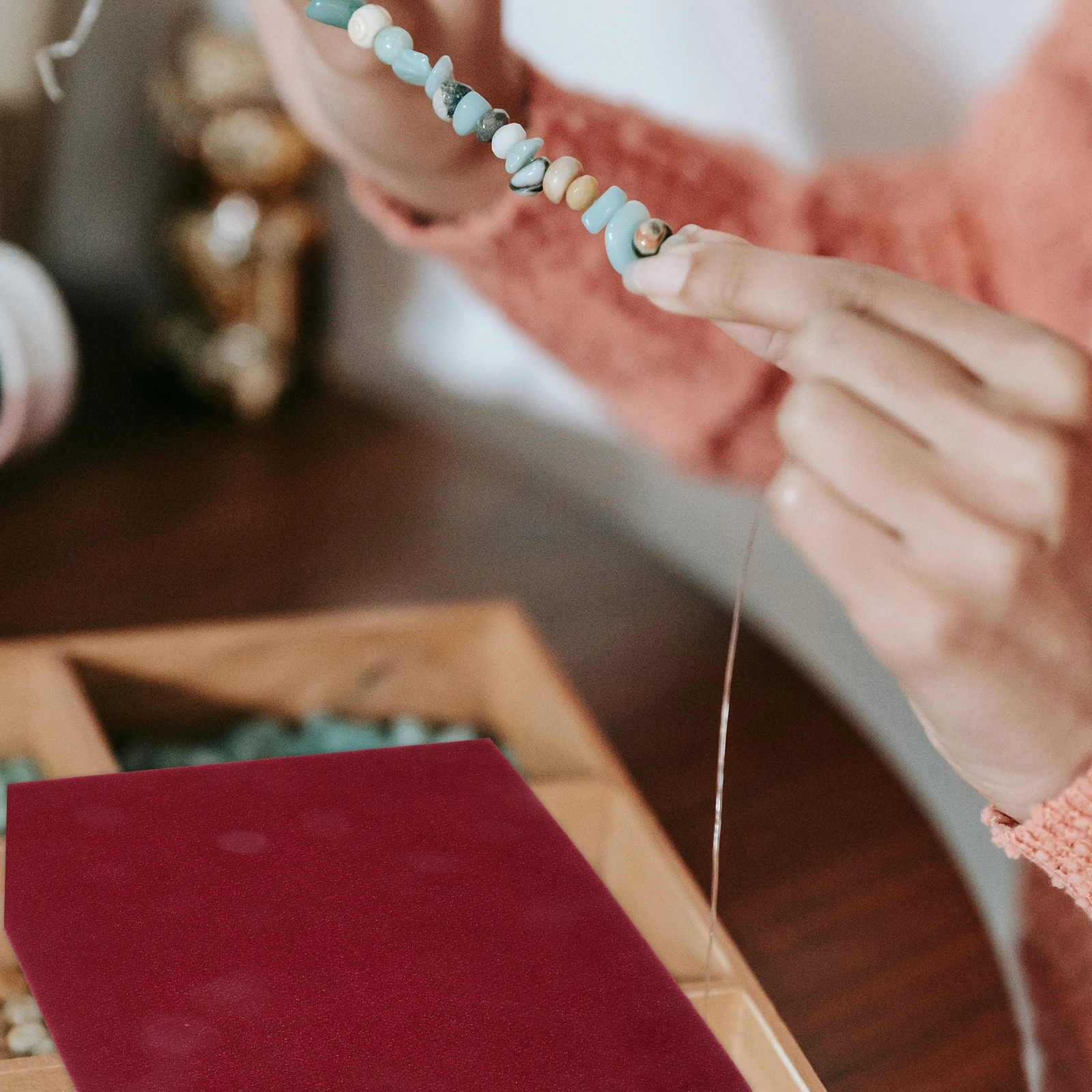 

2pcs 30X23Cm Jewelry Beading Mat Non-Slip Craft Tool For Diy Accessories Making Machine Washable Double Sided Bead Organizer