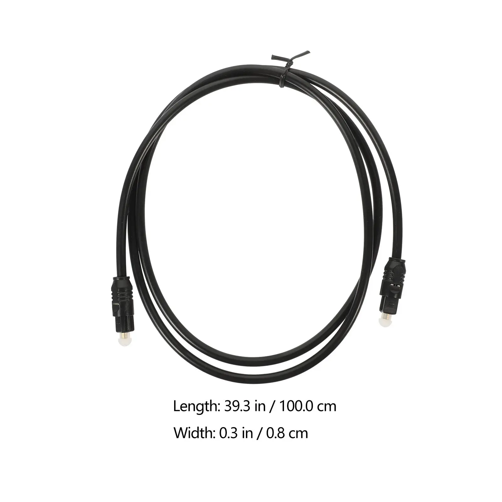 2Pcs Optical Audio Cable Fiber Male to Male Digital Audio Cord for TV Set-Top Box Game Console Sound Bar High Strength