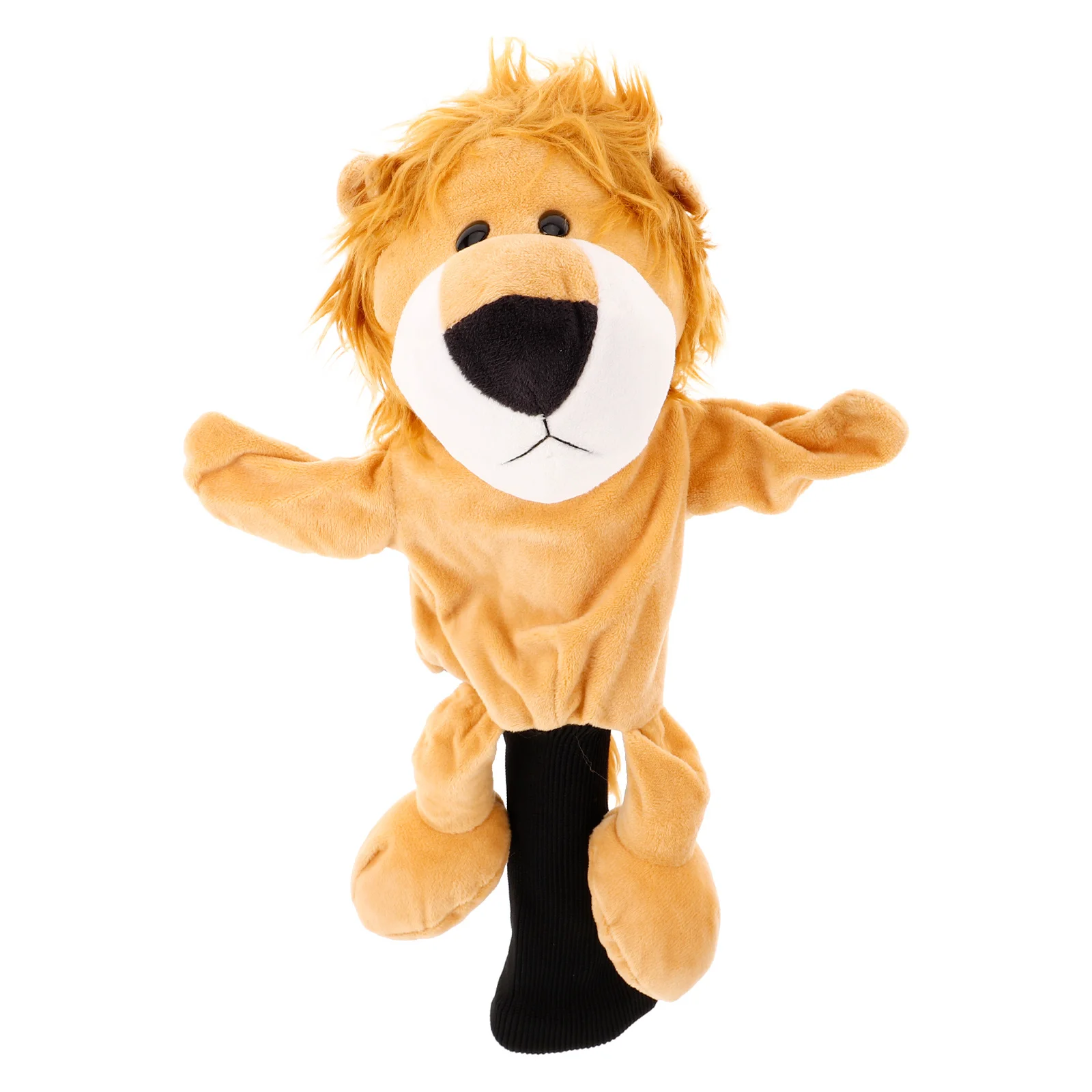 

Lion Golf Driver Head Cover, Yellow Waterproof Protector For Wood Clubs, Funny Soft Golf Headcovers Accessory
