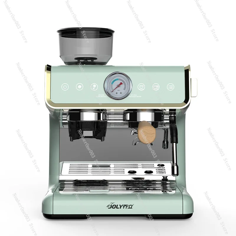 

998D Italian Espresso Coffee Machine Freshly Ground Fully Semi-Automatic Home Small Office Milk Frother Grinder All-in-One