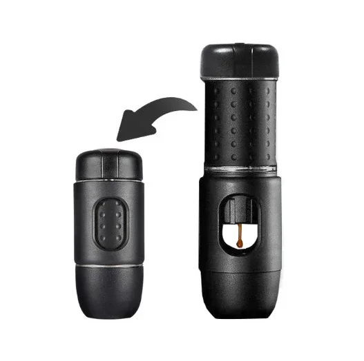 Mini Coffee Machine Palm size Portable Espresso & Americano Maker Use With Capsule Cup & Coffee Powder